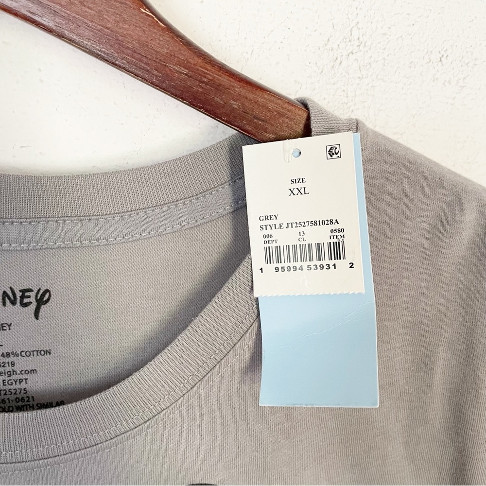 NWT Disney Women’s Gray Minnie Short Sleeve Crewneck Cotton Tee Size XXL - Picture 4 of 7